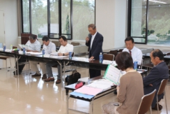 長泉LC 会長 L永井芳伸 の話を聞く 各プレス記者