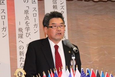 L鎌野茂樹 会長あいさつ