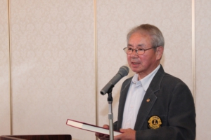 クラブ行事ではないですが、「御殿場区史」完成お披露目報告　L鎌野 忠